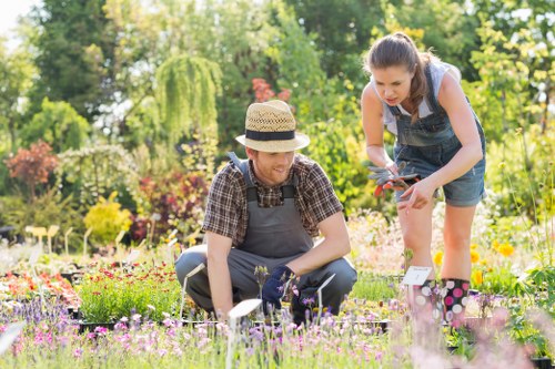 Gardeners Honor Oak team assessing a garden site